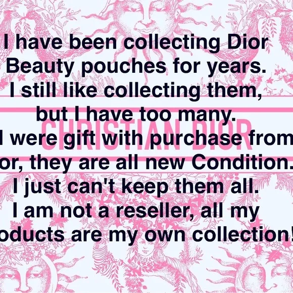 Dior Velvet White Makeup Trousse Cosmetic Case Pouch New In Box - Picture 8 of 8